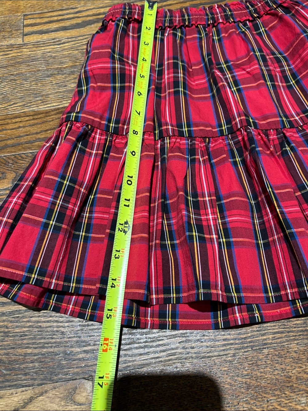 Crewcuts Red Plaid Tiered Skirt - Picture 2 of 4